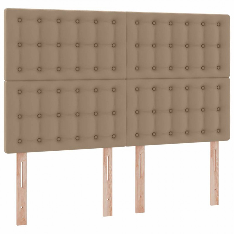 Łóżko z miejscem na przechowywanie i LED Kawowy 140 x 190 cm