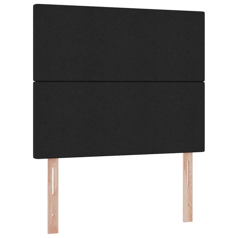 Łóżko z miejscem na przechowywanie i LED Czarny 120 x 190 cm