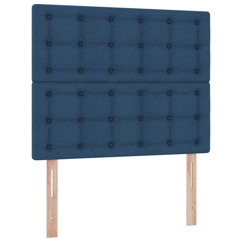 Łóżko z miejscem na przechowywanie i LED Niebieski 120 x 190 cm