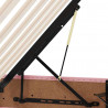 Łóżko z miejscem na przechowywanie i materacem 180 x 200 cm
