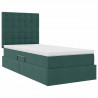Łóżko z miejscem na przechowywanie i materacem 90 x 190 cm
