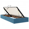 Łóżko z miejscem na przechowywanie i materacem 90 x 190 cm