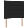 Łóżko z miejscem na przechowywanie i LED Czarny 120 x 190 cm