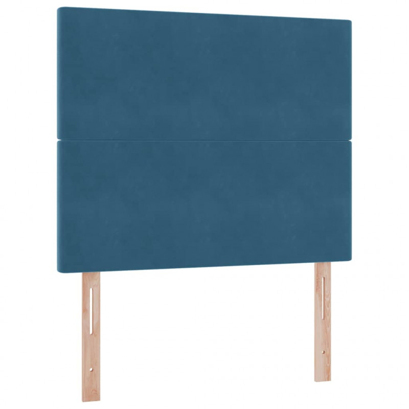 Łóżko z miejscem na przechowywanie i LED Niebieski 120 x 190 cm