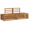 Zestaw sof na zewnątrz 2 Sztuka Naturalny 182,5 x 63 x 73 cm