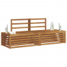 Zestaw sof na zewnątrz 2 Sztuka Naturalny 182,5 x 63 x 73 cm