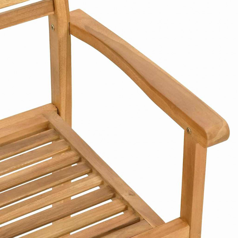 Krzesło 4 pcs Brązowy 56 x 55 x 90.5 cm Lite drewno teakowe