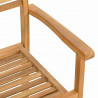 Krzesło 4 pcs Brązowy 56 x 55 x 90.5 cm Lite drewno teakowe