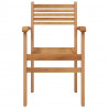 Krzesło 8 pcs Brązowy 56 x 55 x 90.5 cm Lite drewno teakowe