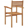 Krzesło 8 pcs Brązowy 56 x 55 x 90.5 cm Lite drewno teakowe