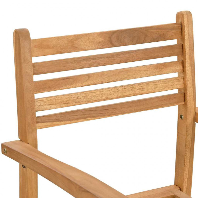 Krzesło 8 pcs Brązowy 56 x 55 x 90.5 cm Lite drewno teakowe