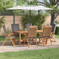 Krzesło Ogrodowe 6 pcs Brązowy i szary 57 x 71,5 x 104 cm
