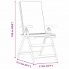 Krzesło Ogrodowe 6 pcs Brązowy i szary 57 x 71,5 x 104 cm