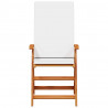Krzesło Ogrodowe 4 pcs Brązowy i biały 57 x 71,5 x 104 cm