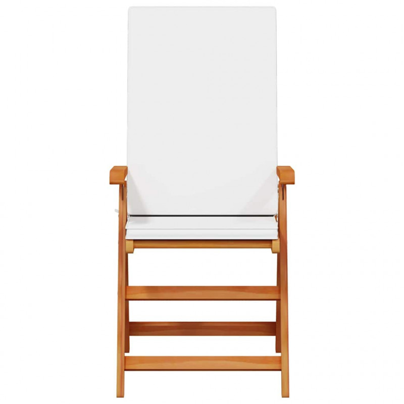 Krzesło Ogrodowe 6 pcs Brązowy i biały 57 x 71,5 x 104 cm