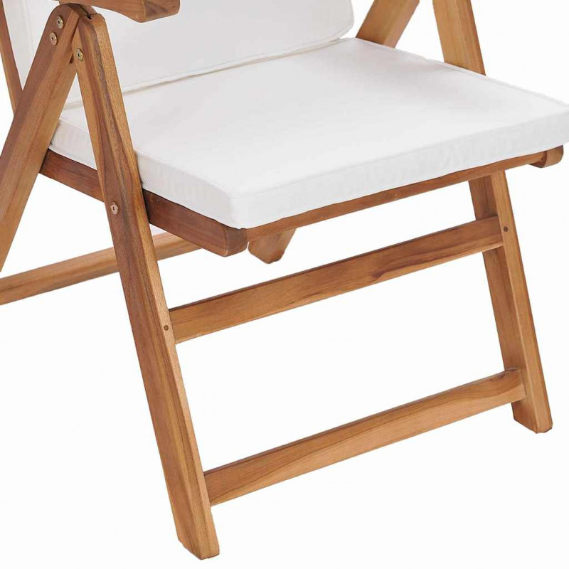 Krzesło Ogrodowe 6 pcs Brązowy i biały 57 x 71,5 x 104 cm