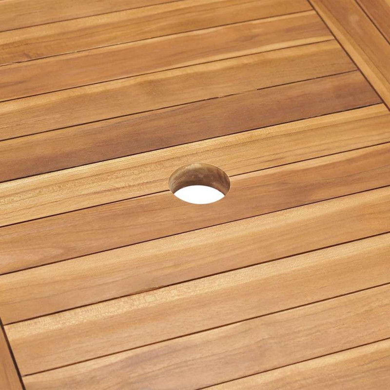 Zestaw do jadalni w ogrodzie 7 pcs Naturalny Lite Drewno Akacji