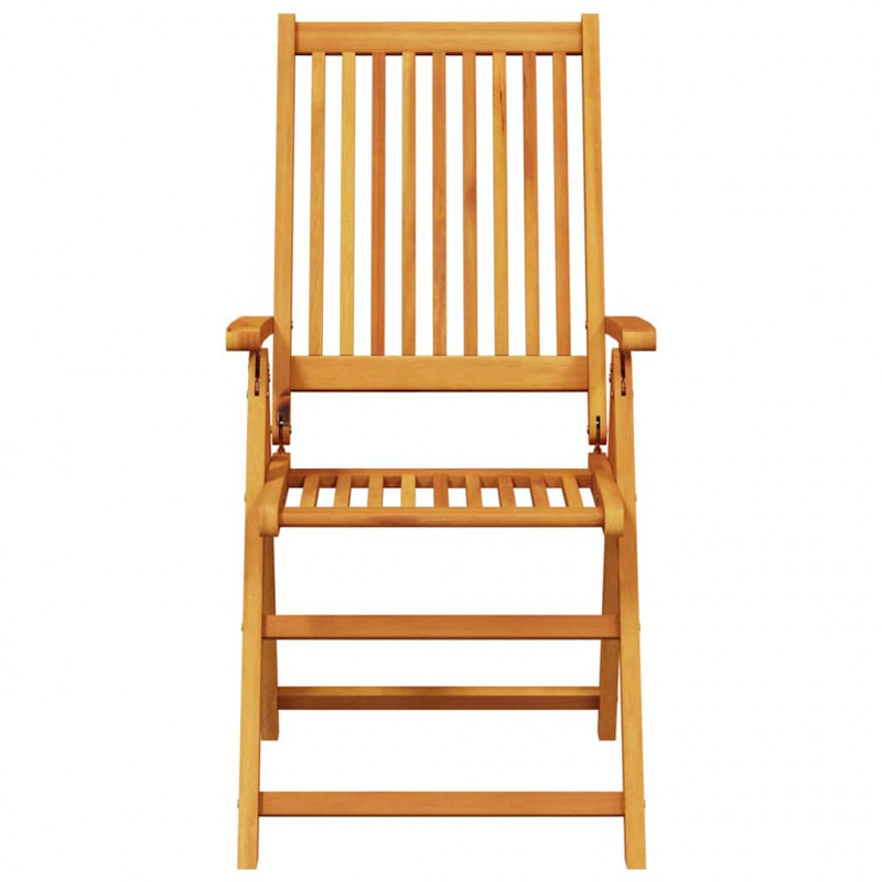 Zestaw do jadalni w ogrodzie 7 pcs Brązowy Lite Drewno Akacji