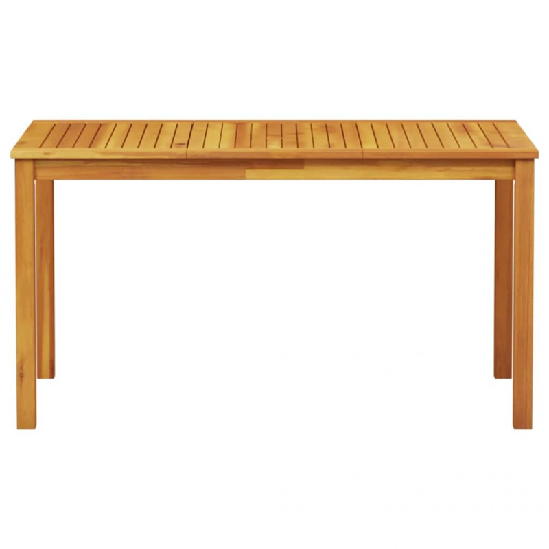 Zestaw do jadalni w ogrodzie 7 pcs Brązowy Lite Drewno Akacji