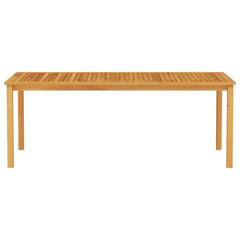 Zestaw do jadalni w ogrodzie 7 pcs Brązowy Lite Drewno Akacji