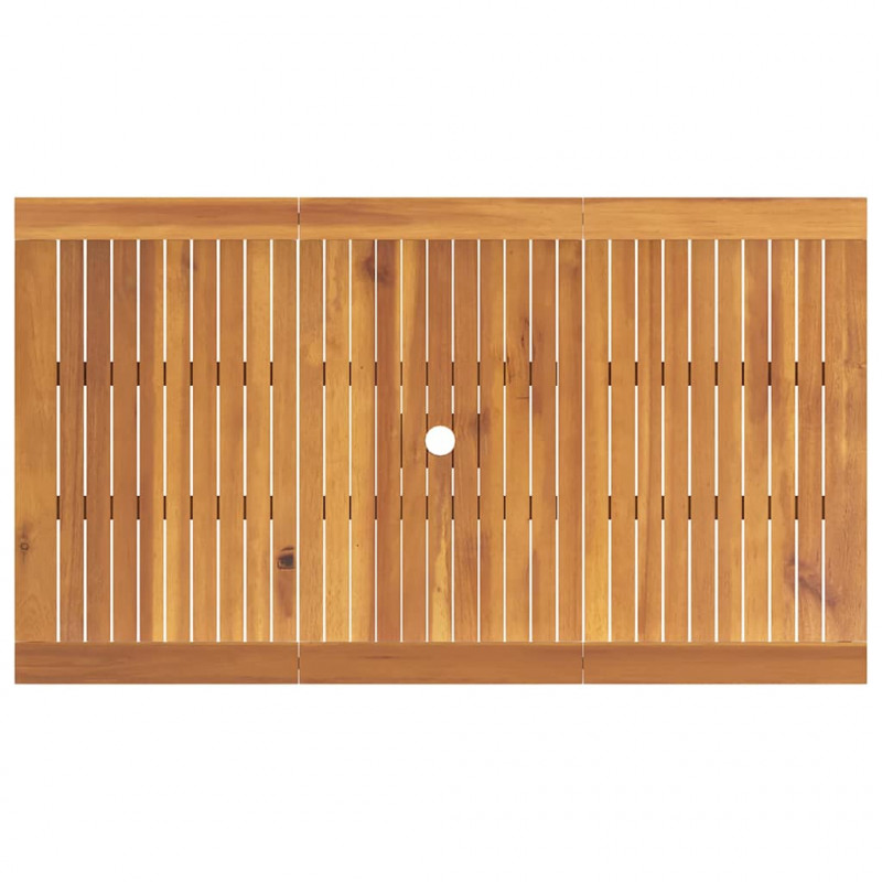 Zestaw do jadalni w ogrodzie 5 pcs Brązowy Lite Drewno Akacji