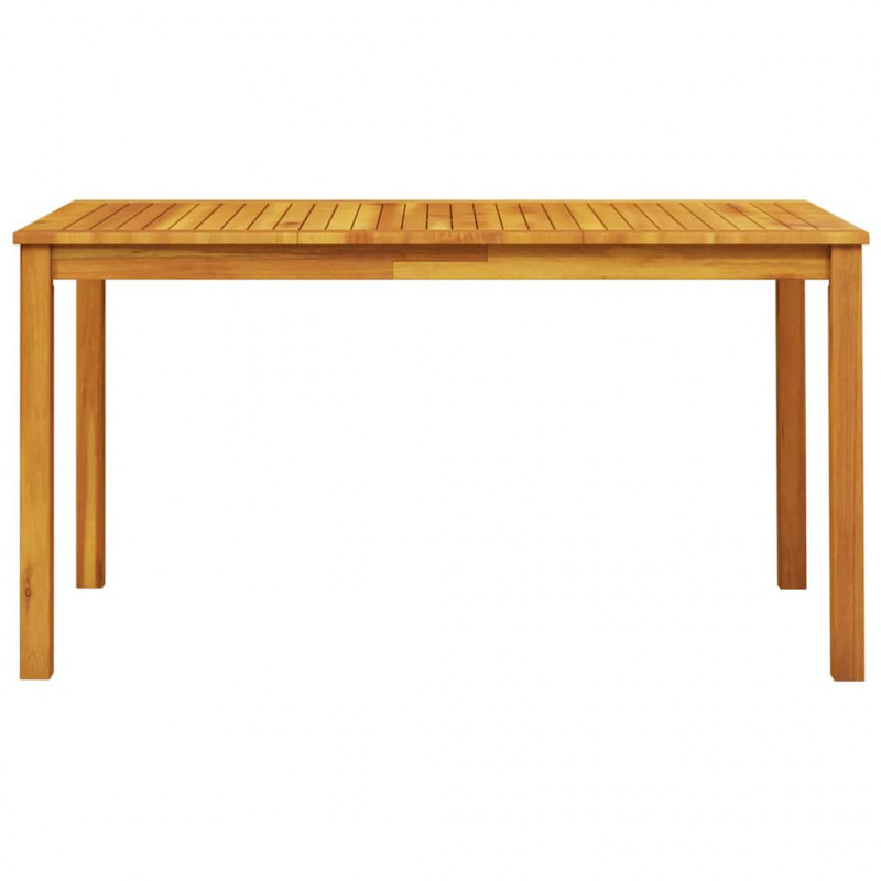 Zestaw do jadalni w ogrodzie 7 pcs Brązowy Lite Drewno Akacji