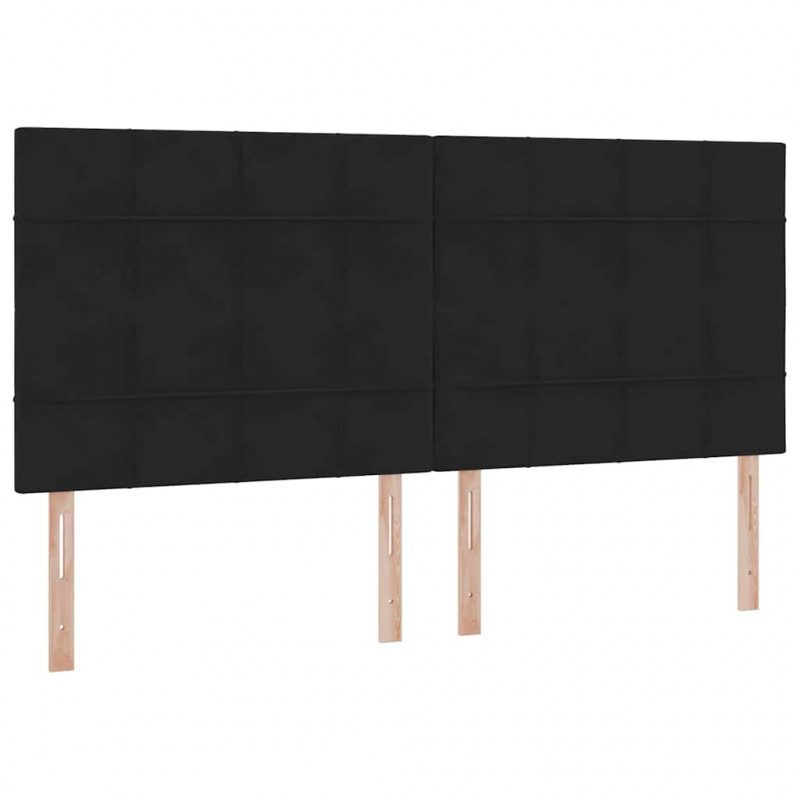 Łóżko z miejscem na przechowywanie i LED Czarny 200 x 200 cm
