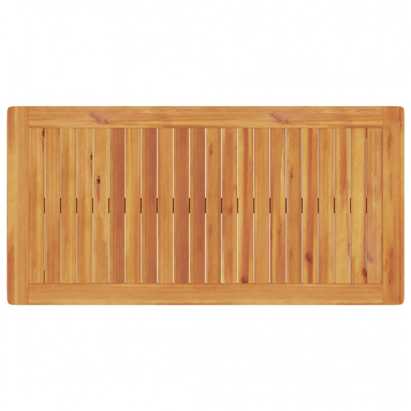 Zestaw do jadalni w ogrodzie 3 pcs Brązowy Lite Drewno Akacji