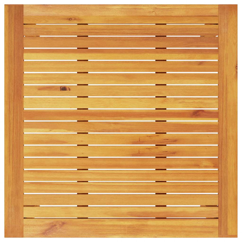 Zestaw do jadalni w ogrodzie 3 pcs Brązowy Lite Drewno Akacji