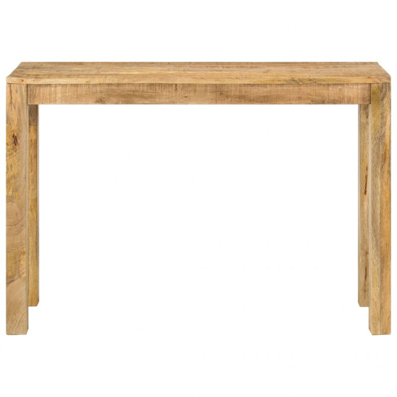 Stolik konsola, 110 x 35 x 76 cm, surowe drewno mango
