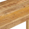 Stolik konsola, 110 x 35 x 76 cm, surowe drewno mango