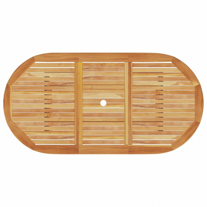 Zestaw do jadalni w ogrodzie 5 pcs Brązowy Lite Drewno Akacji