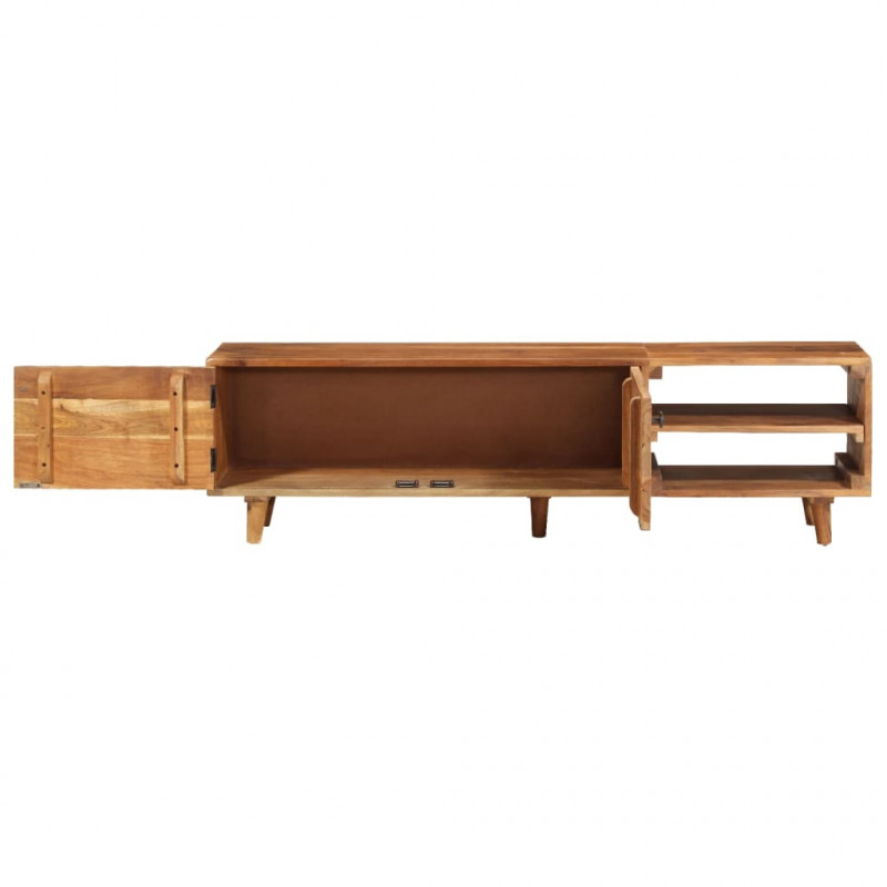 Szafka pod TV, akacja w miodowym kolorze, 140x30x40 cm