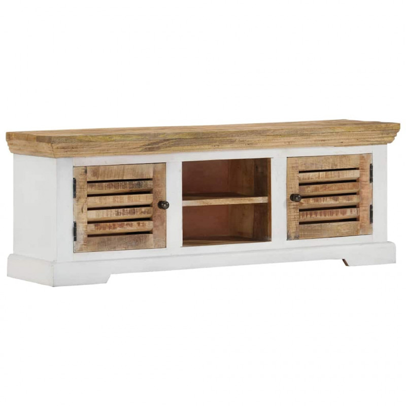 Szafka pod TV, 110x30x40 cm, lite drewno mango