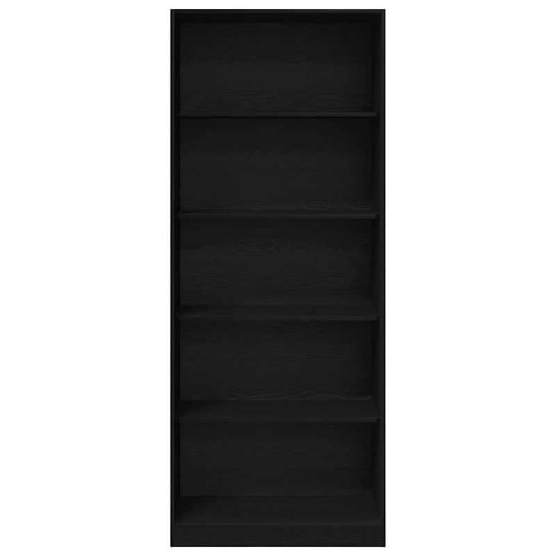 Garderoba Czarny Dąb 80 x 50 x 200 cm Materiał drewnopochodny