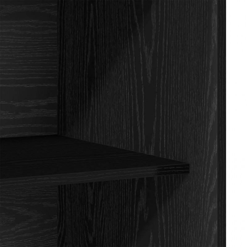 Garderoba Czarny Dąb 80 x 50 x 200 cm Materiał drewnopochodny