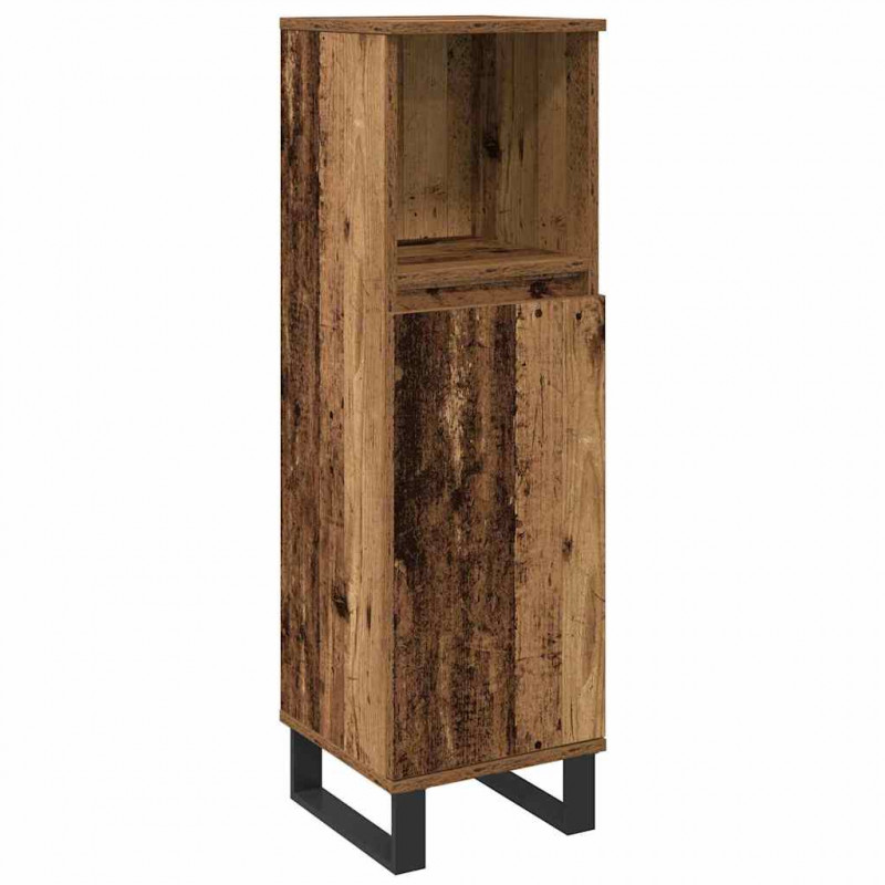 Zestaw mebli łazienkowych 3 pcs Brązowy Materiał drewnopochodny