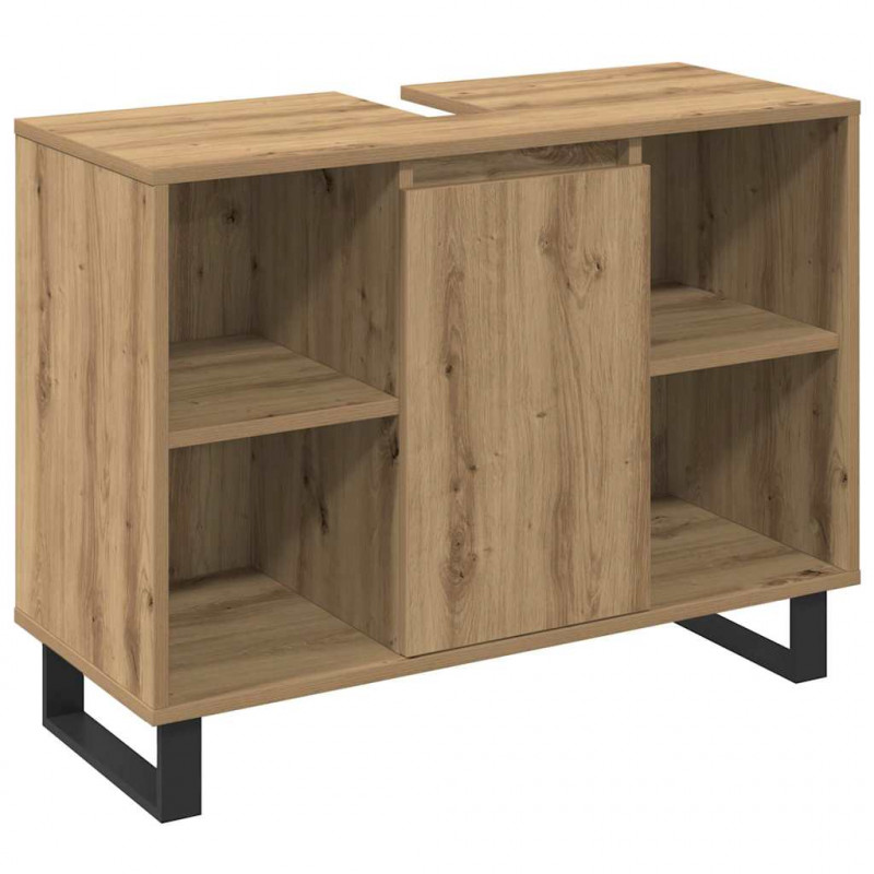 Zestaw mebli łazienkowych 3 pcs Brązowy Materiał drewnopochodny