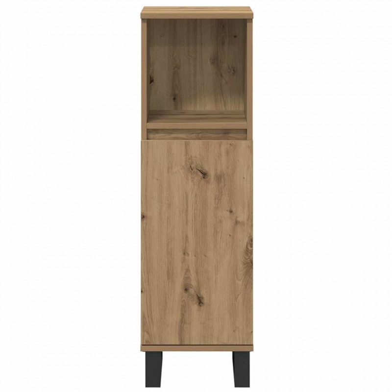 Zestaw mebli łazienkowych 3 pcs Brązowy Materiał drewnopochodny