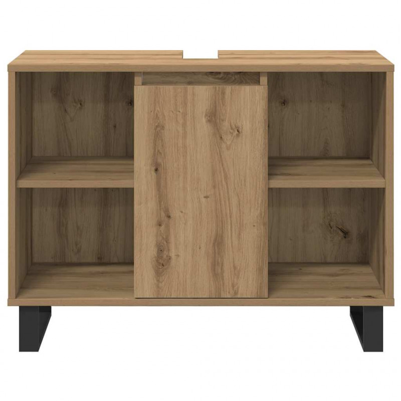 Zestaw mebli łazienkowych 3 pcs Brązowy Materiał drewnopochodny