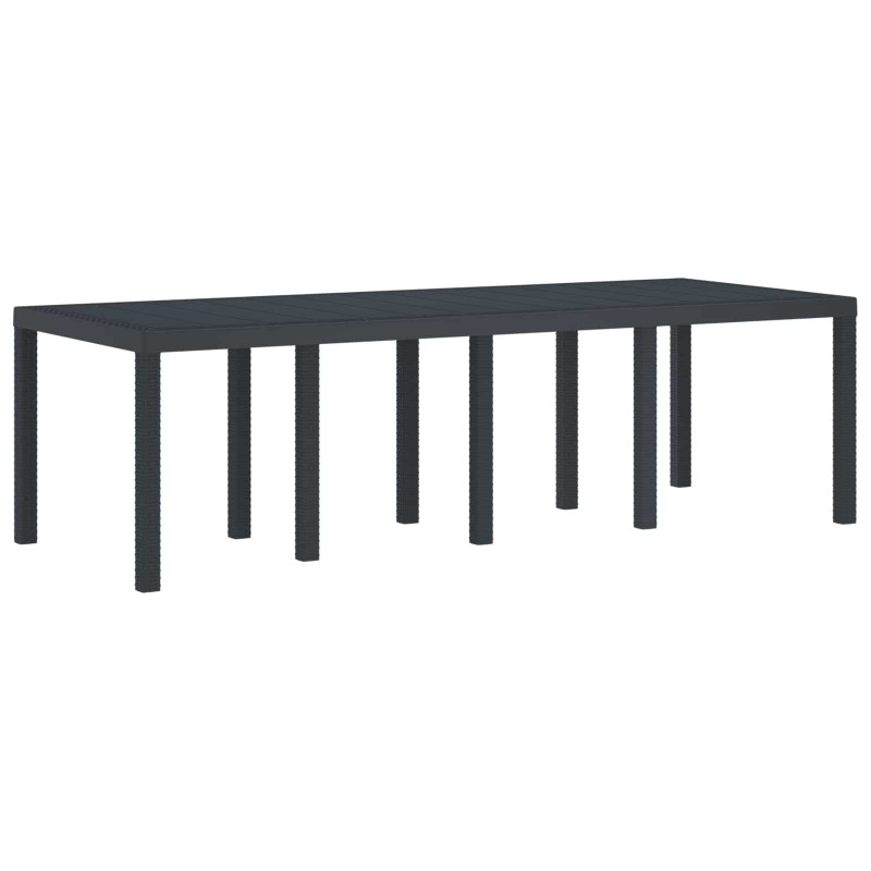 Stół Ogrodowy Antracyt 250 x 100 x 73 cm polirattan