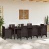Stół Ogrodowy Brązowy 250 x 100 x 73 cm polirattan