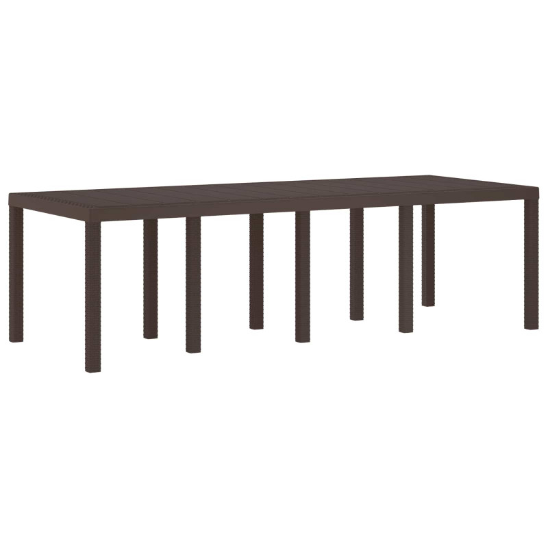 Stół Ogrodowy Brązowy 250 x 100 x 73 cm polirattan
