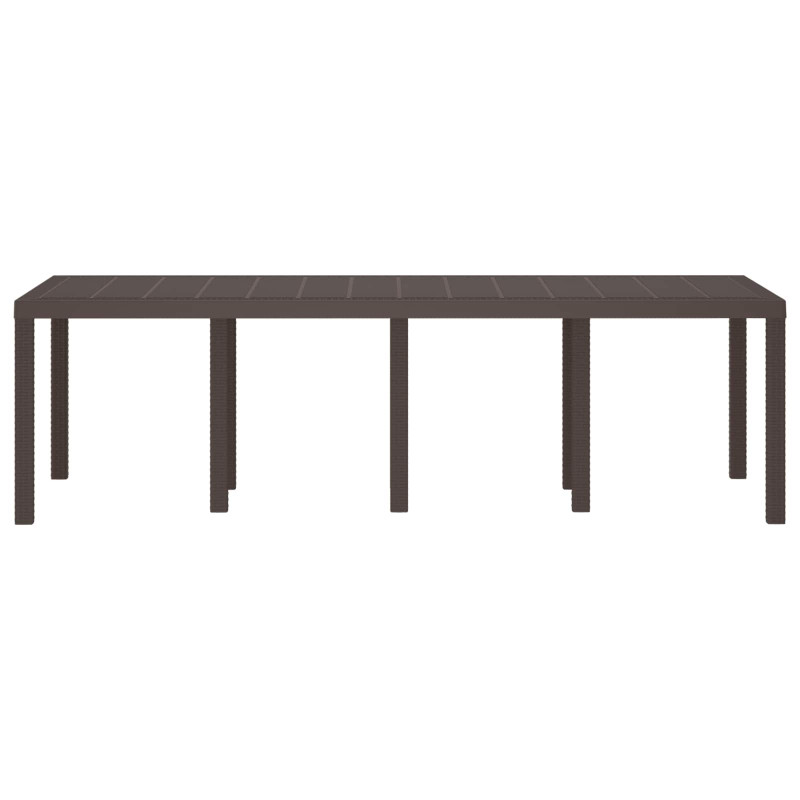 Stół Ogrodowy Brązowy 250 x 100 x 73 cm polirattan