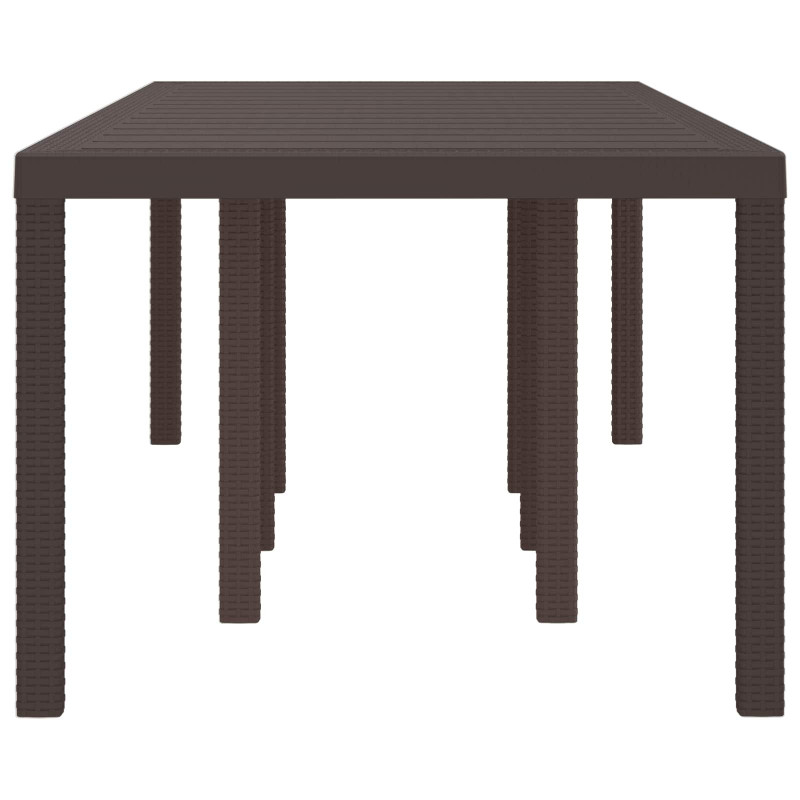 Stół Ogrodowy Brązowy 250 x 100 x 73 cm polirattan