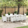 Stół Ogrodowy Biały 250 x 100 x 73 cm polirattan