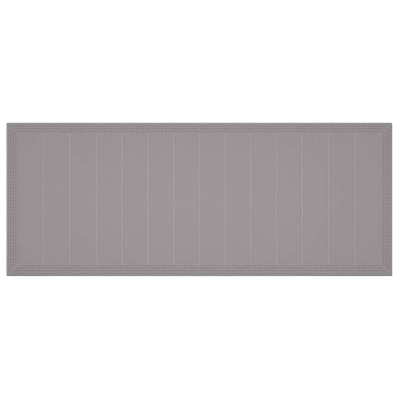 Stół Ogrodowy Jasnoszary 250 x 100 x 73 cm polirattan