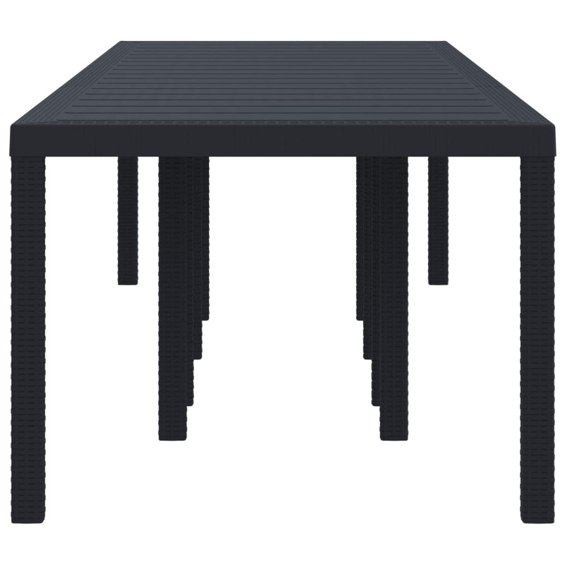 Stół Ogrodowy Antracyt 300 x 100 x 73 cm polirattan