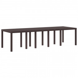 Stół Ogrodowy Brązowy 300 x 100 x 73 cm polirattan