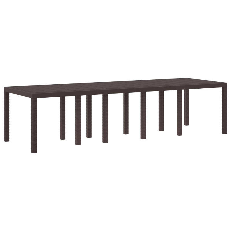 Stół Ogrodowy Brązowy 300 x 100 x 73 cm polirattan